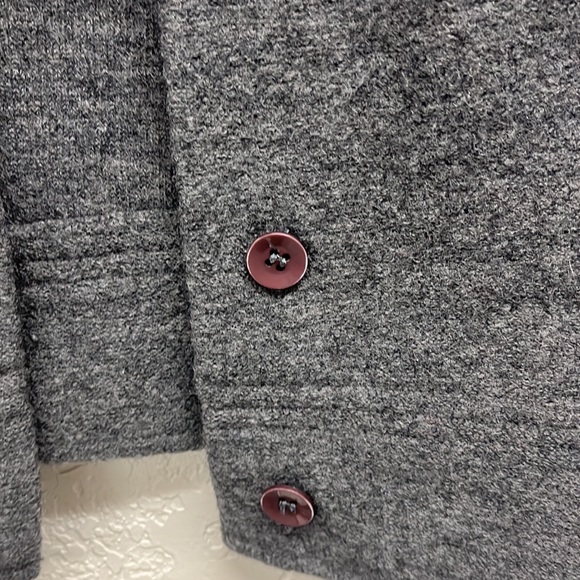 Talbots Wool Button Front Vest with Removable Fur Collar Size SP - Picture 5 of 6